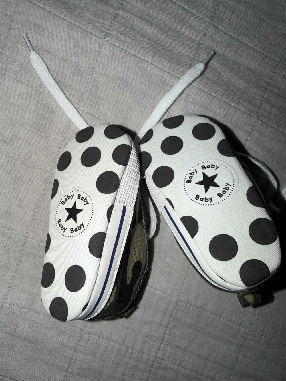 Kids Camo Canvas Sneakers with White Toecap